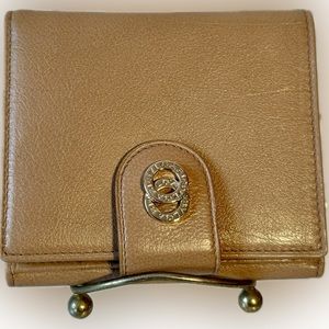 REDUCED Bvlgari Wallet Purse Folding wallet Brown Woman Authentic Used